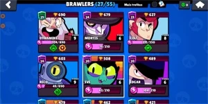 Conta Brawl Stars bem upada muito barato