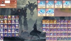 Sem login ar 55 hutao kazuha mona c2 qiqi lança de jade - Genshin Impact