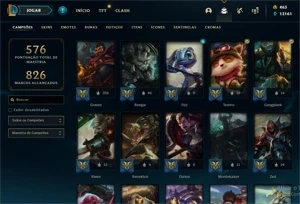 conta lol 180 skins + todos os champs - League of Legends