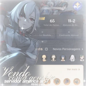 Conta Genshin ar57 mais de 10 T5 - Genshin Impact