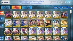 Fate GO/Fate Grand Order Conta 10SSR 54SR NA