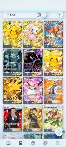 Conta Pokémon Tcgp Com Cartas Gold E Interativa - Pokemon GO