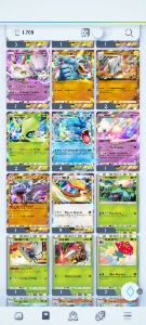 Conta Pokémon Tcgp Com Cartas Gold E Interativa - Pokemon GO