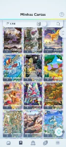 Conta Pokémon Tcgp Com Cartas Gold E Interativa - Pokemon GO