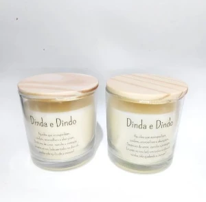 Vela Aromática Personalizada Dinda e Dindo 180g - Artesanato e Personalizados