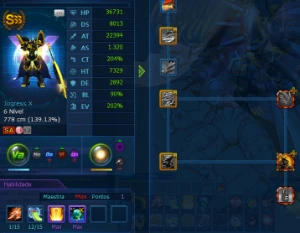 Conta top LADMO Alphamon - Digimon Masters Online