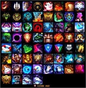 conta gold V season 5 e 6 94 campeões 86 skins etc. - League of Legends LOL