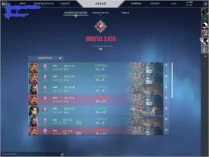 Conta BETA Imortal com muitas skins - Valorant