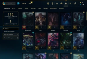 Conta Ferro 3 com 60 Champs e 31 Skins ( MAIS DE 200 JOGOS ) - League of Legends LOL