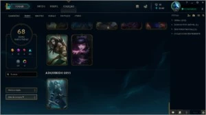 Conta League of Legends- 69 skins- 6 vitoriosas LOL