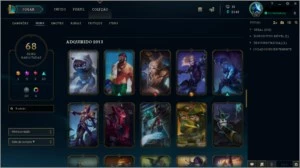Conta League of Legends- 69 skins- 6 vitoriosas LOL