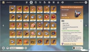 AR48 + 3900 PRIMOGENS + HUTAO C1 + 61 RESINAS FRAGEIS E MTO+ - Genshin Impact
