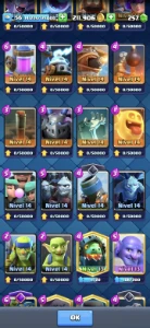 Conta clash royale (8500 trofeus)