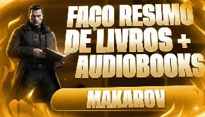 Resumo Profissional de Livros + Audiobook: 95% em 20%. - Serviços Digitais