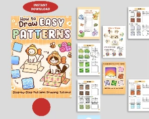 Livro de colorir Como desenhar padrões