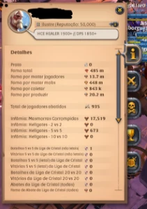 conta de albion online 485m de fama total