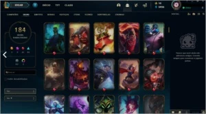 PLATINA III, 184 SKINS, 138 CHAMPS - League of Legends LOL