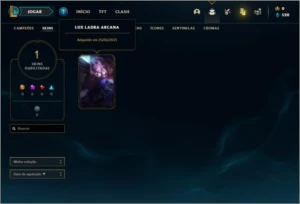 Conta ouro 4 com 1 skin e 20 champs, sem email confirmado - League of Legends LOL