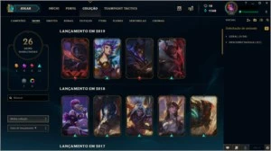 Conta de LoL - GOLD SOLOQ E PLATINA TFT - COM SKINS 2019 - League of Legends
