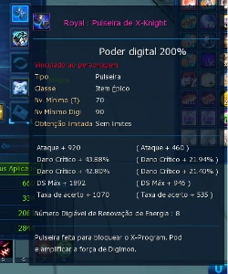 Conta LADMO Mid-EndGame - Digimon Masters Online