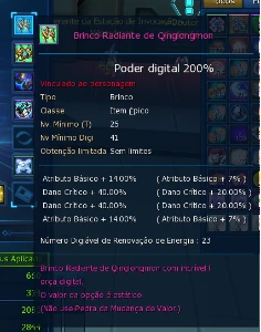 Conta LADMO Mid-EndGame - Digimon Masters Online