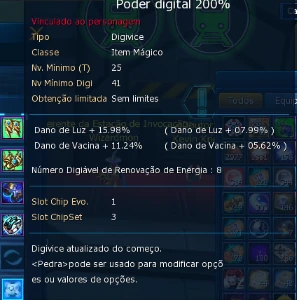 Conta LADMO Mid-EndGame - Digimon Masters Online
