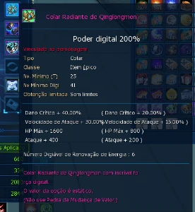Conta LADMO Mid-EndGame - Digimon Masters Online