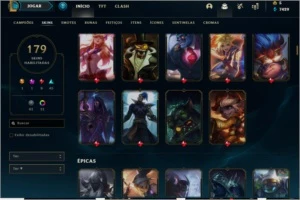 Todos Campeões, 179 skins. - League of Legends LOL