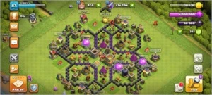 clash of clans CV 8, 4 construtores (quase full)