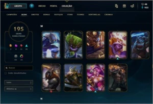 Conta de LoL com 195 skins incluindo Ryze Triunfante - League of Legends