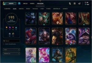 Conta de LoL com 195 skins incluindo Ryze Triunfante - League of Legends