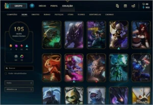 Conta de LoL com 195 skins incluindo Ryze Triunfante - League of Legends