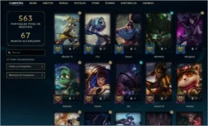 CONTA COM 553 SKIN + LEVEL 296 + ALL CHAMPS - League of Legends LOL