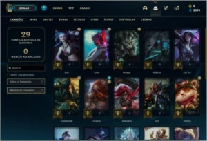Conta ouro 1 na MD5 sem email verificado com 24 champs - League of Legends LOL