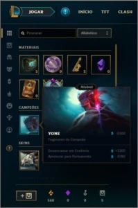Conta Platina 4 - League of Legends LOL