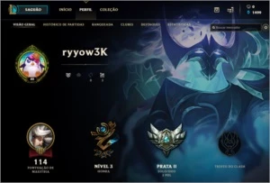 Conta Prata 2 ranked smurf - League of Legends LOL