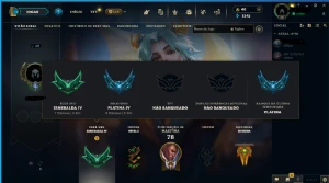 [Melhor Preço]Smurf Lol Plat Com Skin Mitica Ezreal