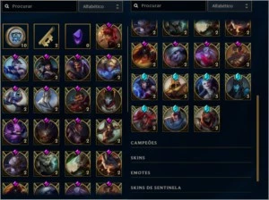 Acc borda DIAMOND, atualmente platina 2  + 100 champions!!! - League of Legends LOL