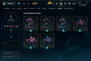 Diamante 1 com 45 Champs e 7 Skins - League of Legends LOL