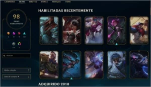 Conta league of Legends Gold muitas skins,emote etc LOL