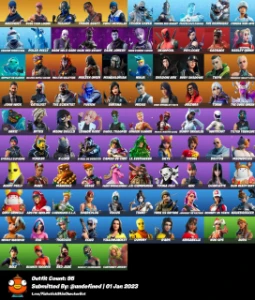 Conta minty, stw fundador, Travis, John wick - Fortnite