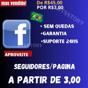 Facebook/ seguidores/ pagina - Redes Sociais