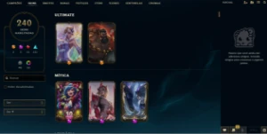 Conta League of Legends ESMERALDA IV - 240 Skins - Desde S3 LOL