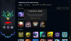 Conta League of Legends ESMERALDA IV - 240 Skins - Desde S3 LOL