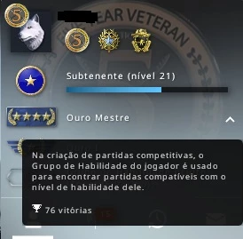 CONTA CSGO MEDALHA 5 ANOS! - Counter Strike
