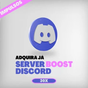 Discord 30x Server Boost (Impulsos) - Redes Sociais