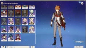 CONTA 4 PERSONAGENS 5* AR 36 CONTA COMPLETA - Genshin Impact