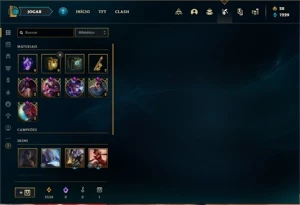 Conta Platina 2 com 50 Champs e 30 Skins + Ryze Triunfante - League of Legends LOL
