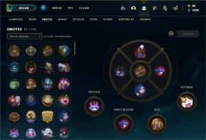 Conta Platina 2 com 50 Champs e 30 Skins + Ryze Triunfante - League of Legends LOL