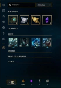 CONTA LOL(LEAGUE OF LEGENDS) PLATINA V  (EMAIL CONFIRMADO)